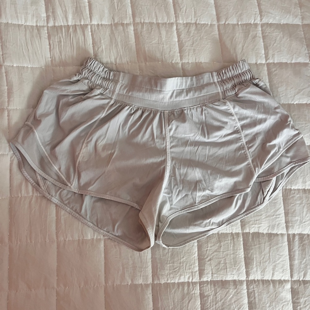 Lululemon White Hotty Hot Shorts